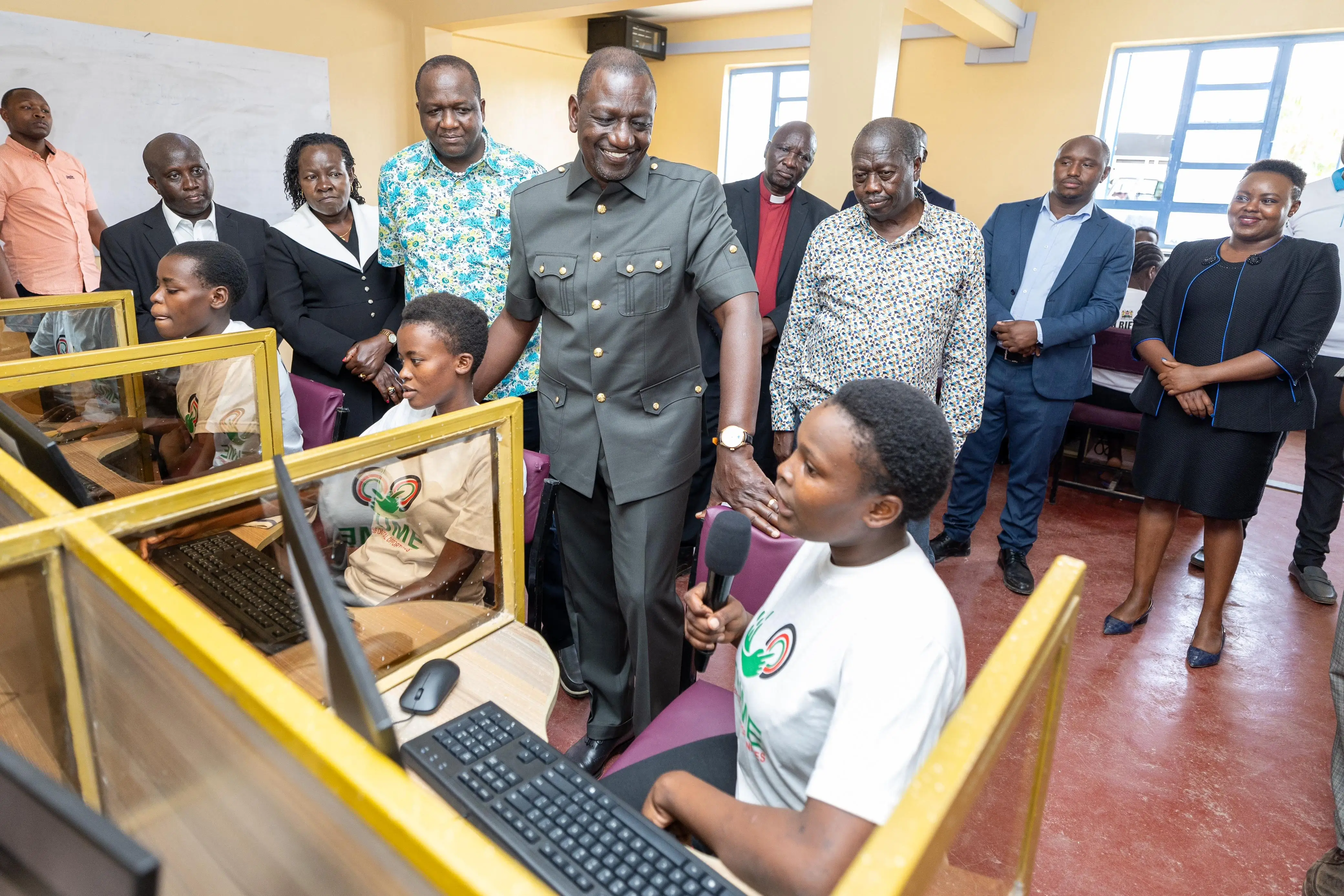 President William Ruto officially opening Jitume ICT lab at the North Rift Technical and Vocational College in Baringo County_2.8.2024