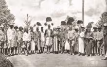 Indigenious communities and migration pattern_Kavirondo and Nandi warriors at Kisumu in 1907